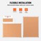 Brown Aluminum Frame Cork-board Bulletin Board with 2 Hooks 48x36 in